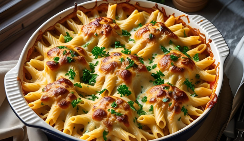 High Protein Tuna Bake Pasta Recipe